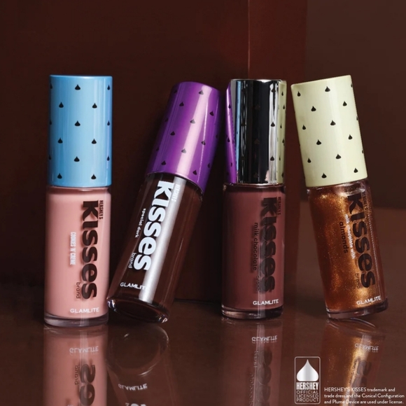 Hershey's Kisses x Glamlite Cosmetics | Lipgloss Collection | Brand New in Box - Picture 1 of 10
